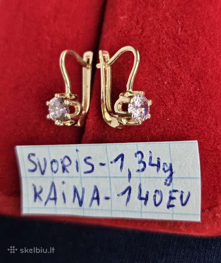Ivairus auksiniai auskarai - nuotraukos Nr. 6
