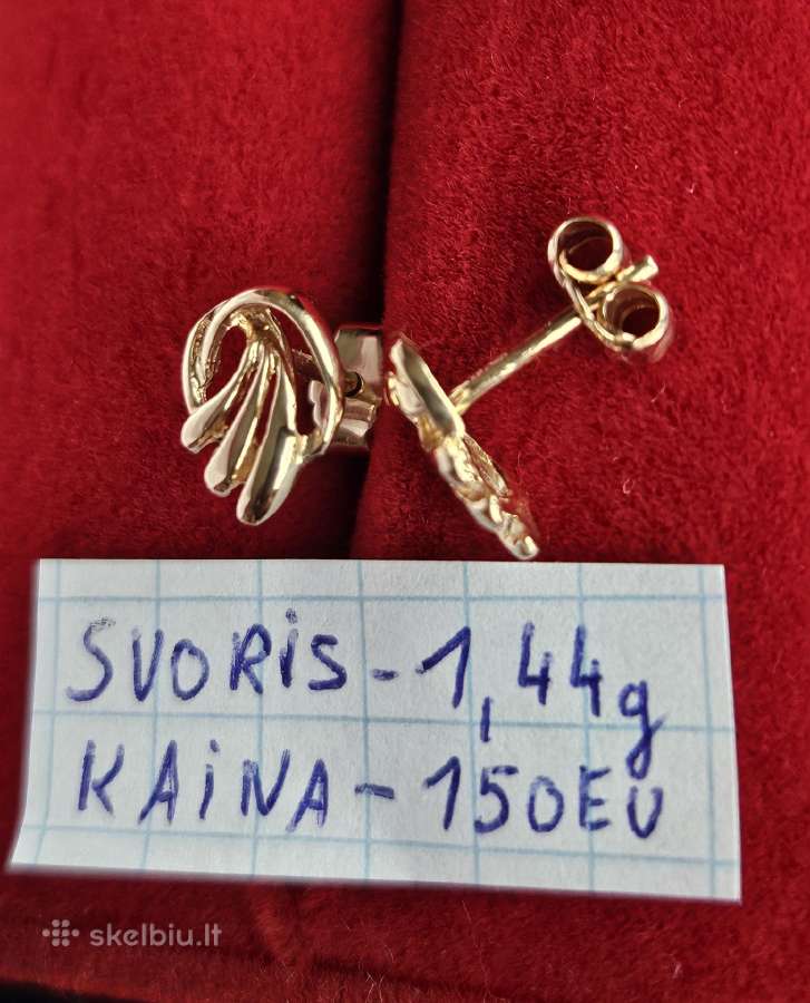 Ivairus auksiniai auskarai - nuotraukos Nr. 8