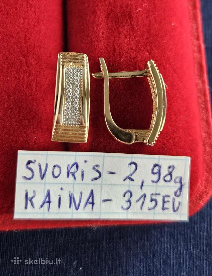 Ivairus auksiniai auskarai - nuotraukos Nr. 9