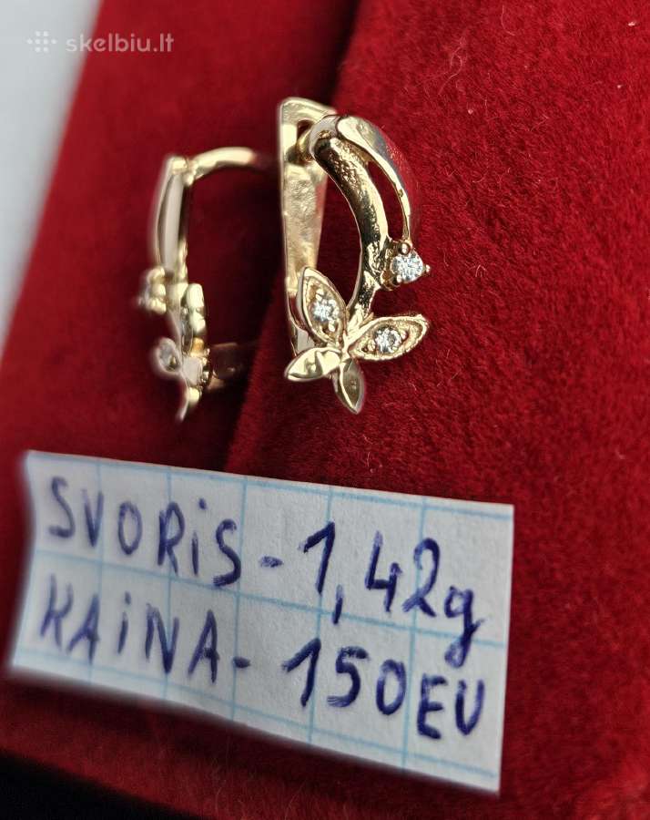 Ivairus auksiniai auskarai - nuotraukos Nr. 18