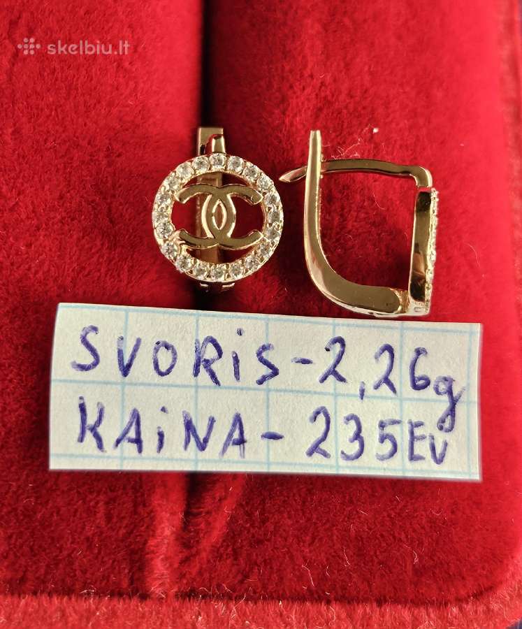 Ivairus auksiniai auskarai - nuotraukos Nr. 23