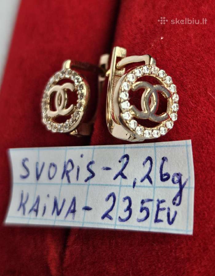 Ivairus auksiniai auskarai - nuotraukos Nr. 24