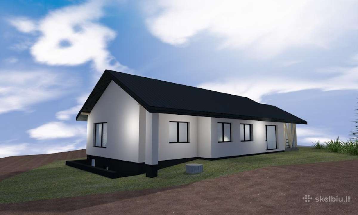 Sodo Sklypas Su Gyvenamojo Namo Projektu