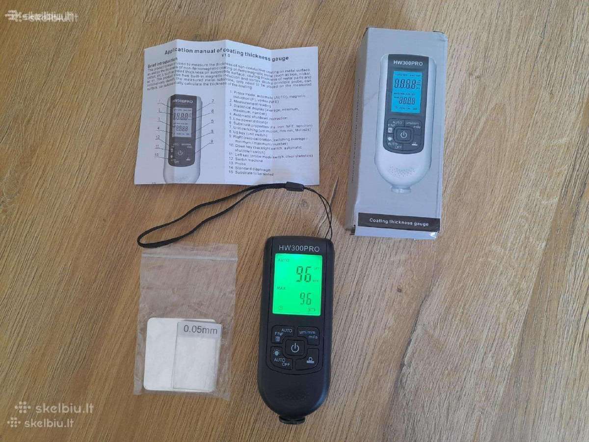 Dažų storio matuoklis Hw-300 Pro