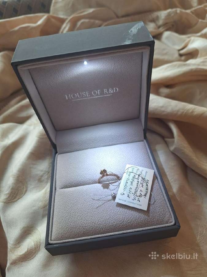 Aukso žiedas su briliantais (1,1ct)