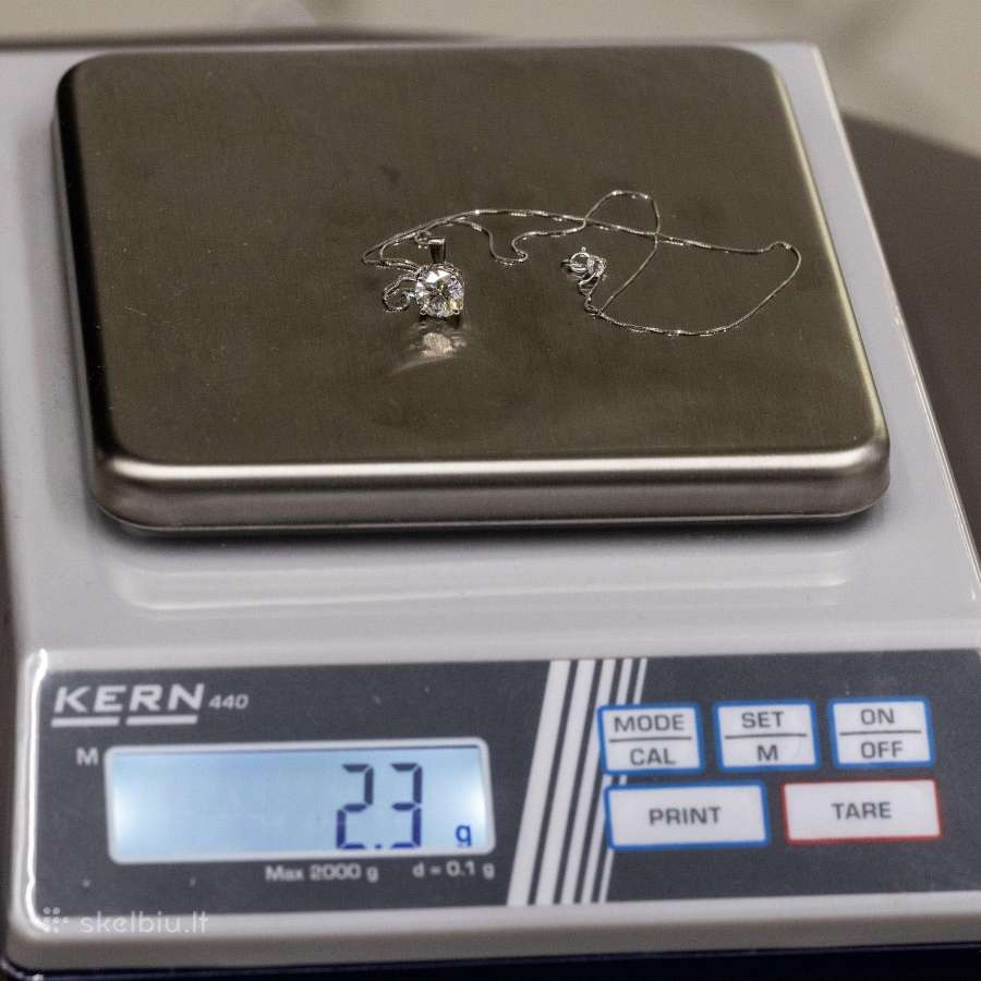 Aukso (750) pakabukas su 2,11ct lab-grown deimantu - nuotraukos Nr. 2