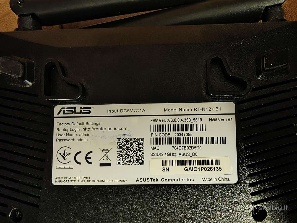 Routeris / maršrutizatorius Asus Rt-n12+ B1 N300 - nuotraukos Nr. 4