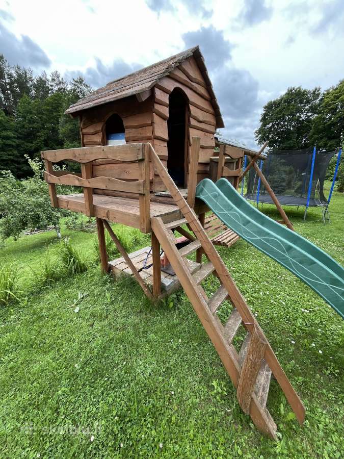 Vaikiškas medinis namelis / sūpynės / čiuožykla - nuotraukos Nr. 5