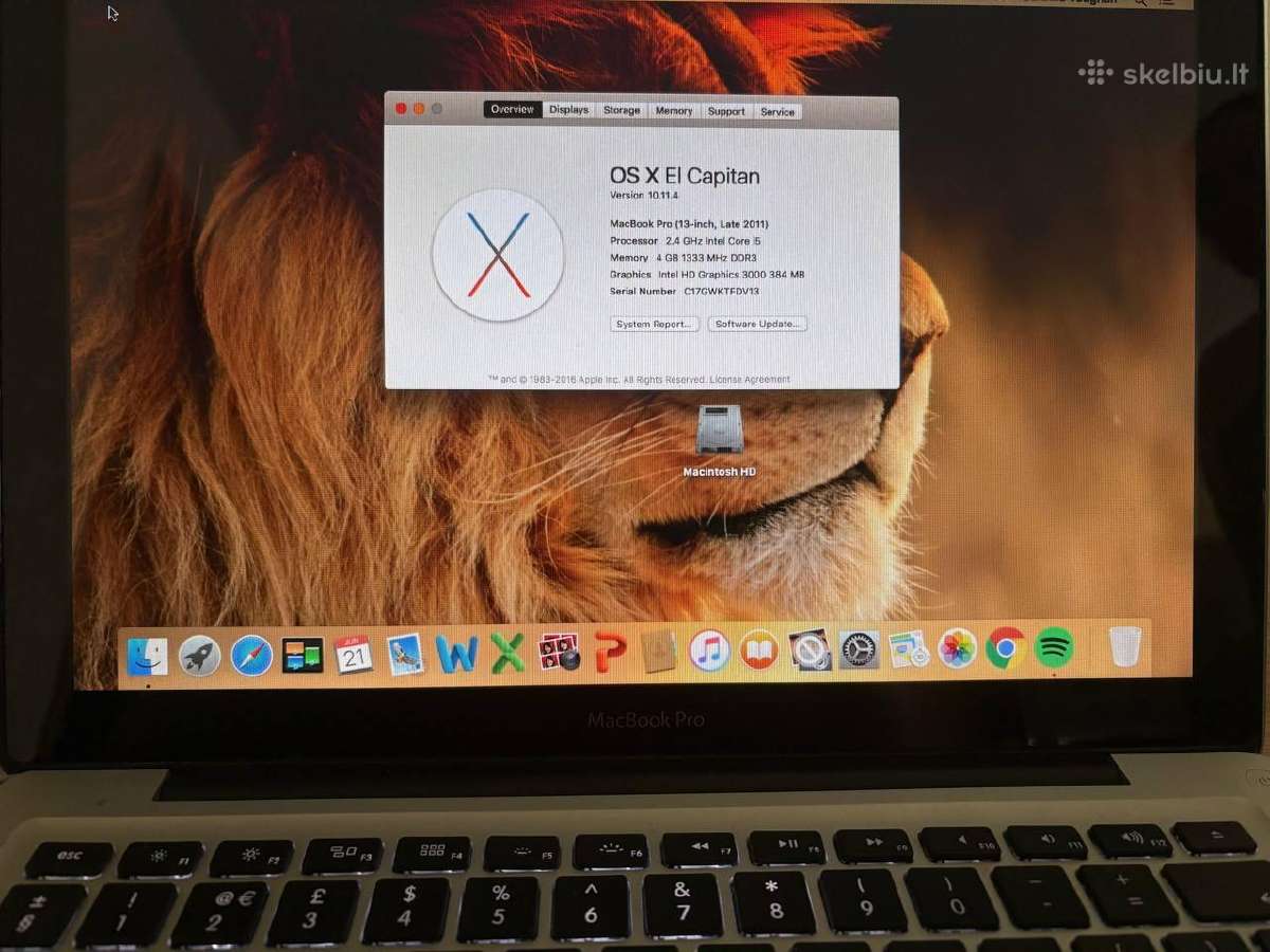 MacBook laptop Air Pro 2015 2013 2011 - nuotraukos Nr. 3