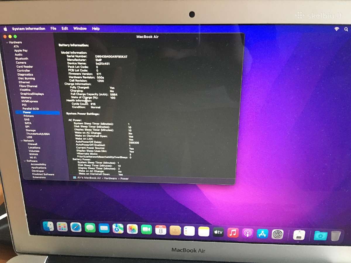 Puikios būklės MacBook Air 2017 13" mokslui ir kt. - nuotraukos Nr. 2
