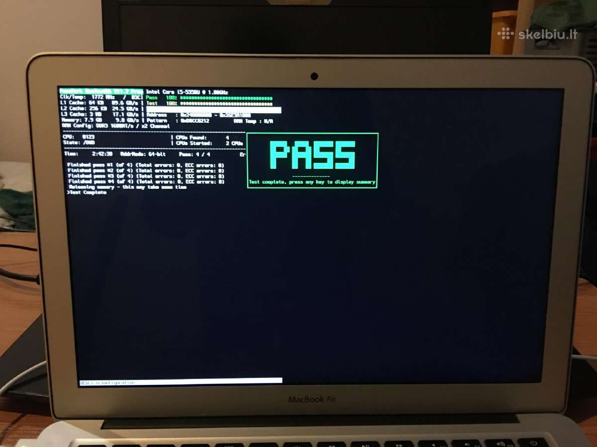 Puikios būklės MacBook Air 2017 13" mokslui ir kt. - nuotraukos Nr. 4