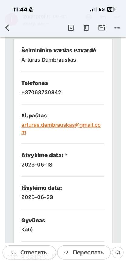 Ieškome naminių gyvūnų prižiūrėtojo (-jos)