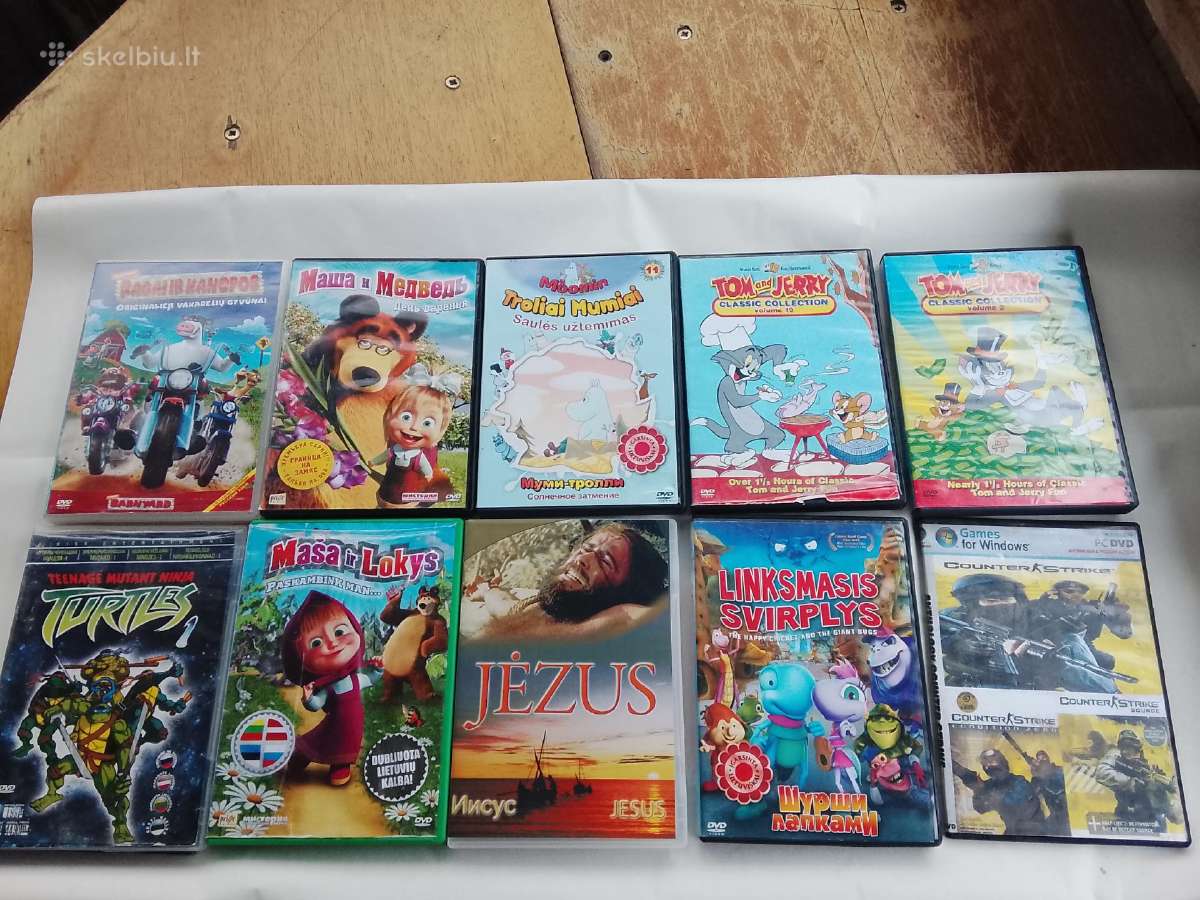 CD diskai filmai zaidimai