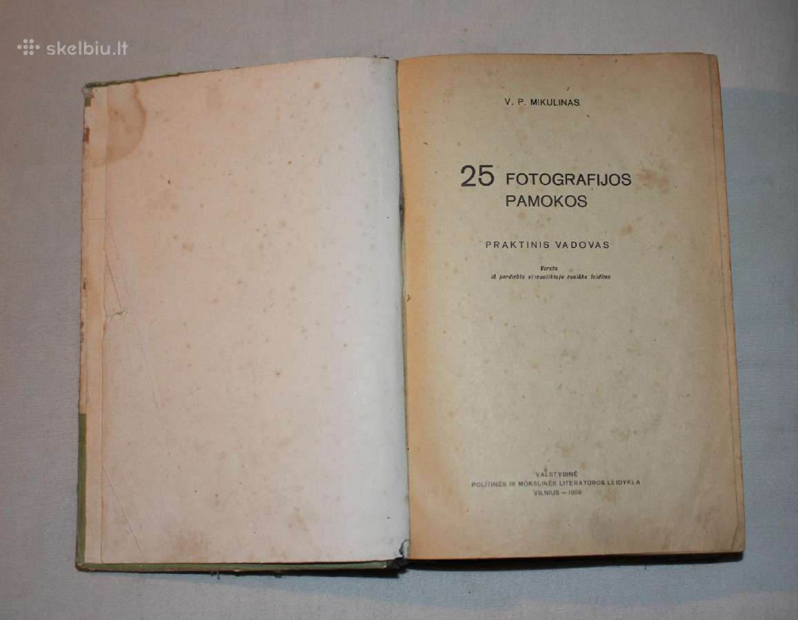 25 fotografijos pamokos knyga 1958 metai - nuotraukos Nr. 2