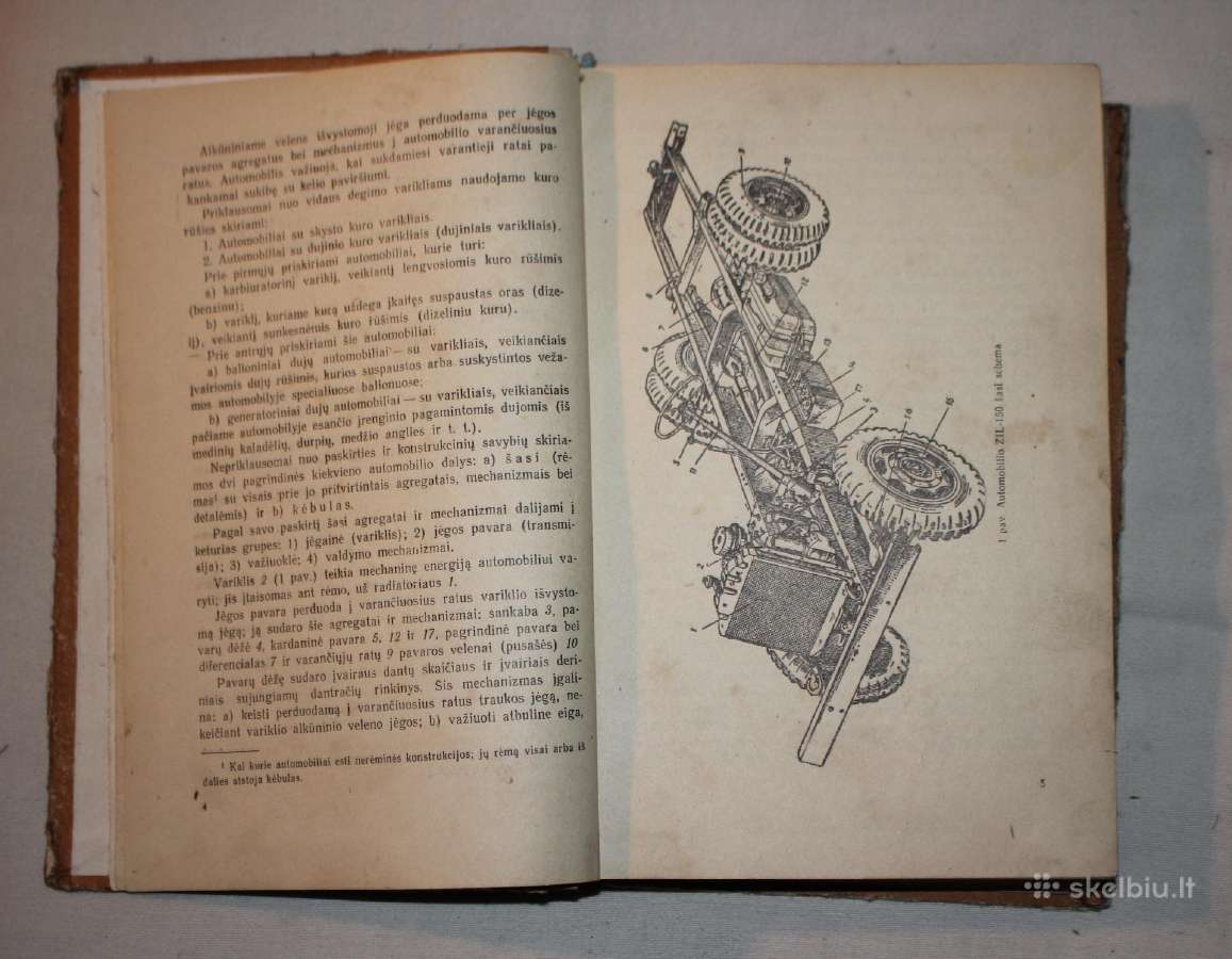 Trečios klasės šoferio vadovėlis knyga 1957 m. - nuotraukos Nr. 3