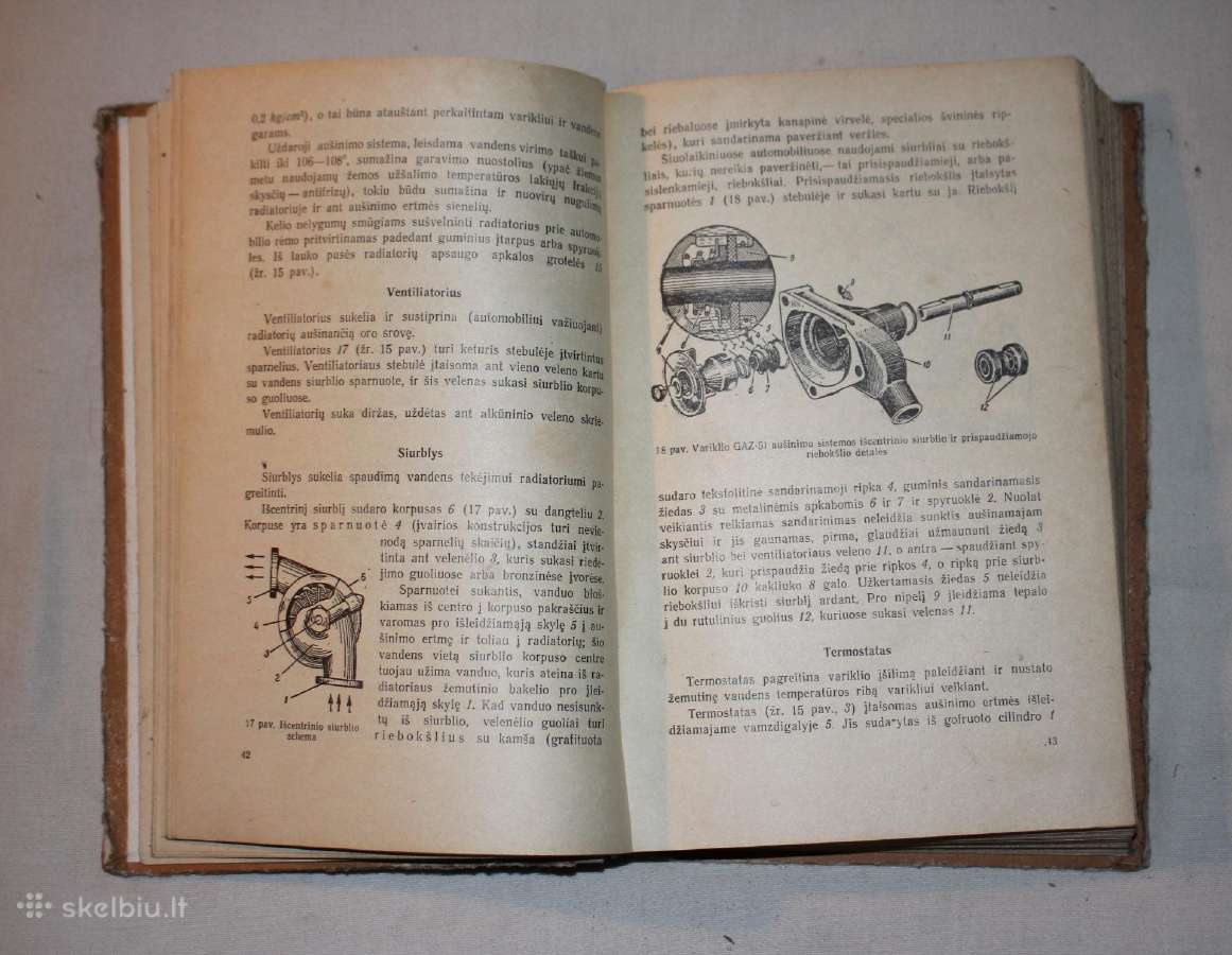 Trečios klasės šoferio vadovėlis knyga 1957 m. - nuotraukos Nr. 4
