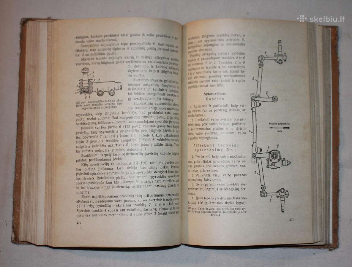 Trečios klasės šoferio vadovėlis knyga 1957 m. - nuotraukos Nr. 7