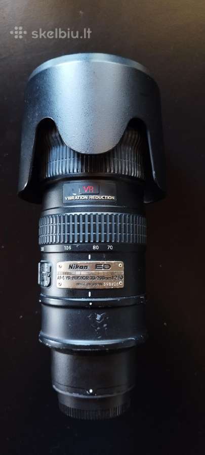 Nikon objektyvai 14-24mm/24-70mm/70-200mm/50mm/85m