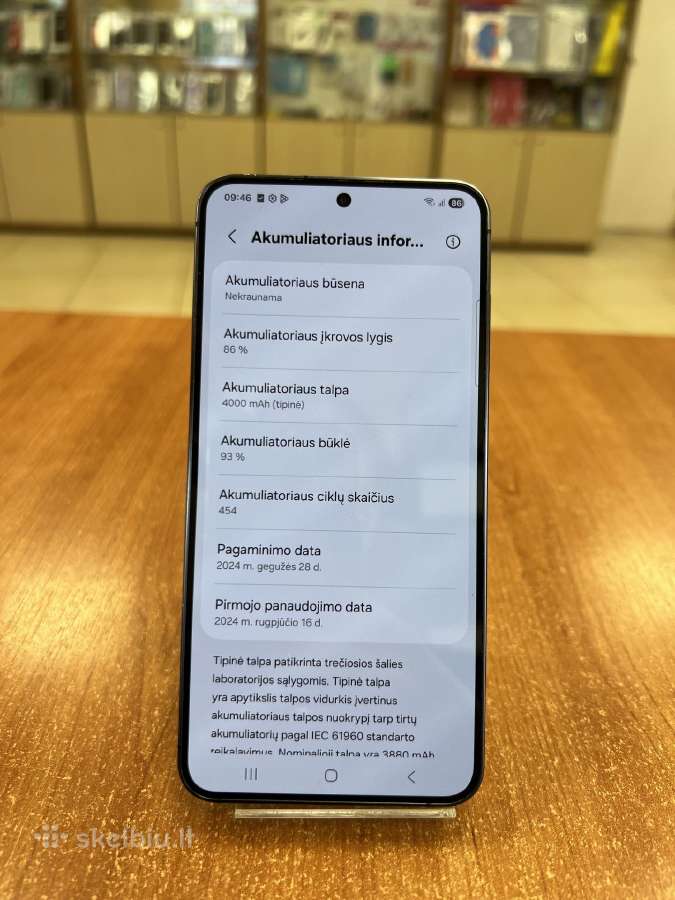 Samsung S921b Galaxy S24 256gb (Naudotas) - nuotraukos Nr. 2