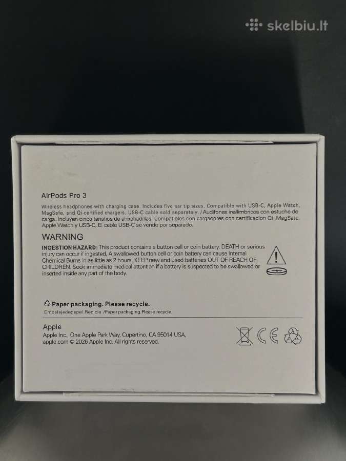 Parduodu visiškai naujus Airpods Pro 3. - nuotraukos Nr. 4
