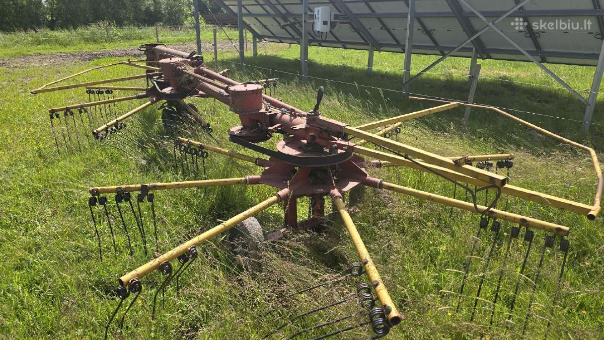 Grėblys dobilas, rulonų žnyplės