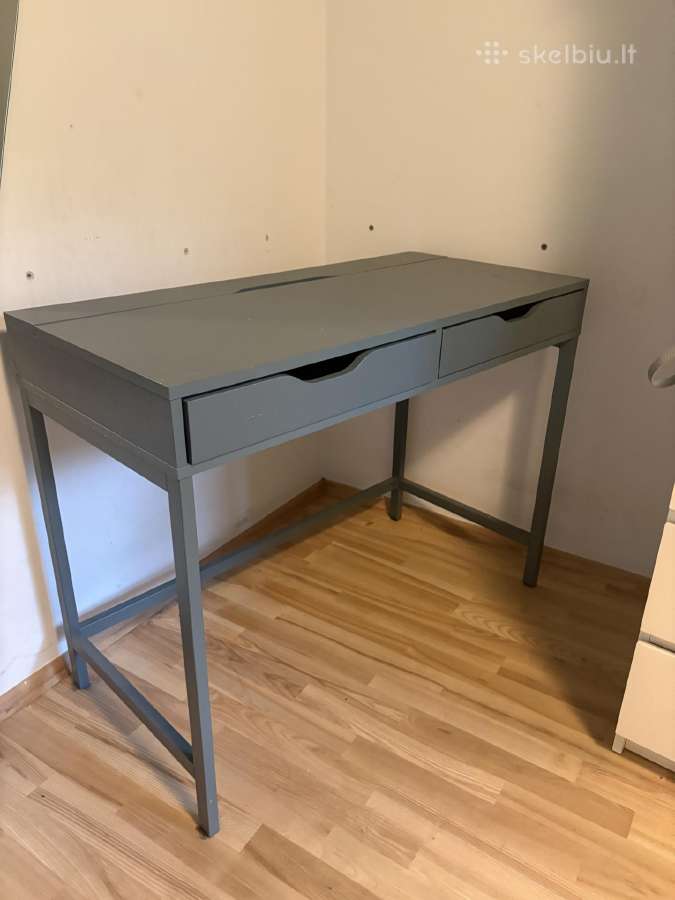Ikea rašomasis stalas (pilkšvai mėlynas)