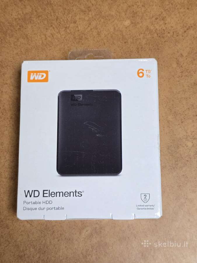 Western Digital Wd Elements Portable 6tb Usb-a 3.2