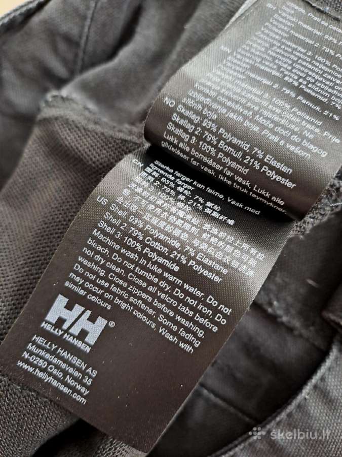 Helly hansen 54/XXL d. darbo kelnes - nuotraukos Nr. 15