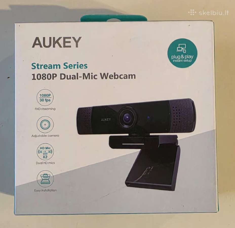 Nauja Aukey 1080p internetinė kamera (Stream Serie