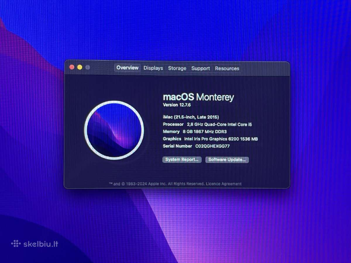 iMac 21.5 2015 - nuotraukos Nr. 2