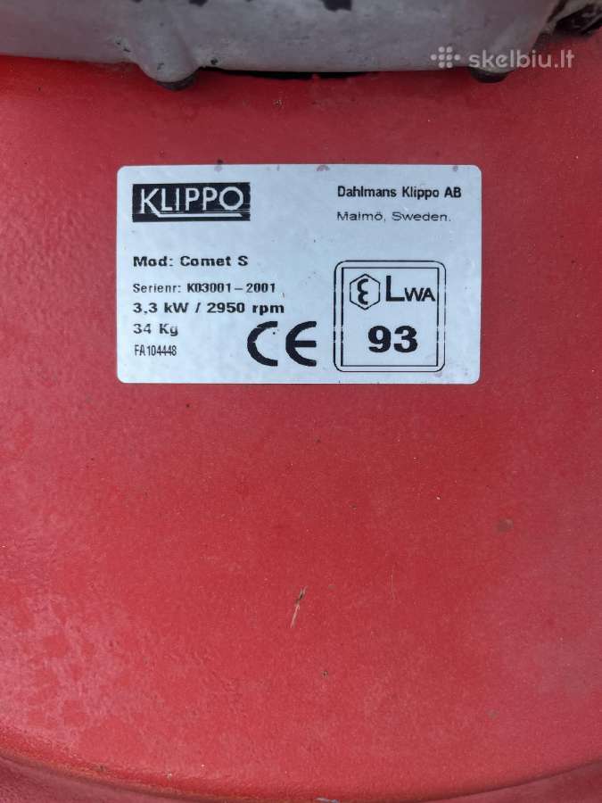 Parduodu Klippo vejapjovę - nuotraukos Nr. 3