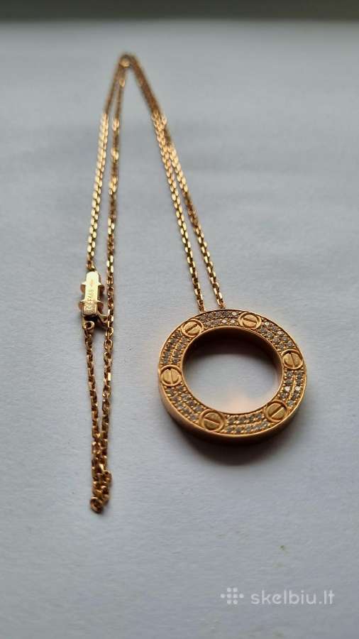 Cartier Love Pendant paved pakabukas