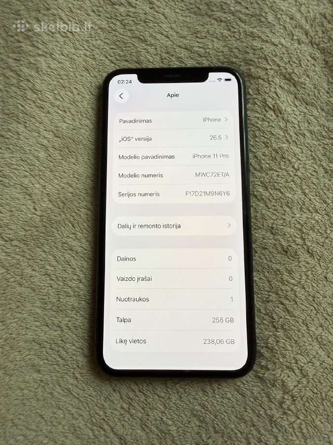 iPhone 11 Pro, 256 GB - nuotraukos Nr. 7