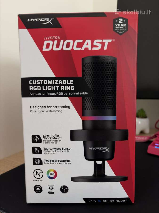 Mikrofonas hyperx duocast