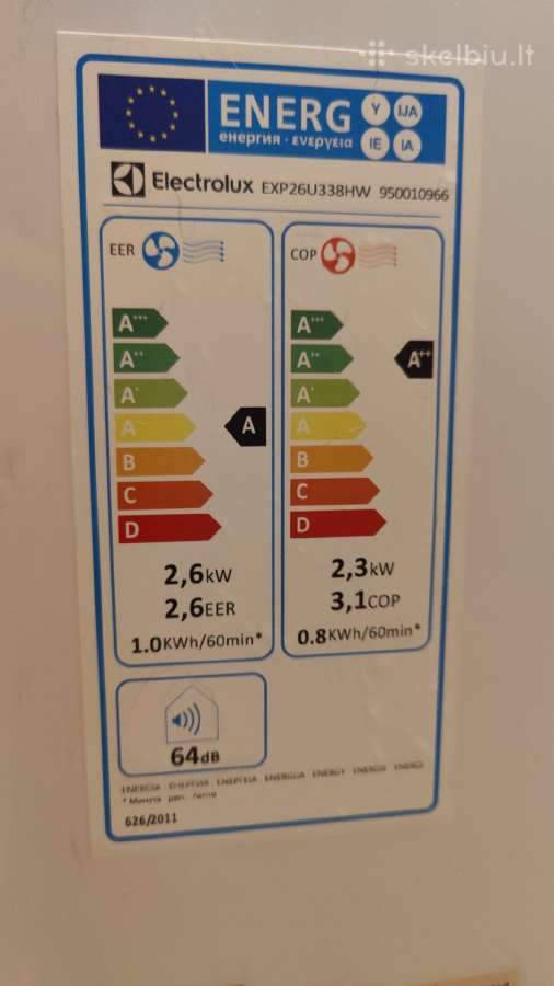 Electrolux Exp26u338hw kondicionierius - nuotraukos Nr. 11