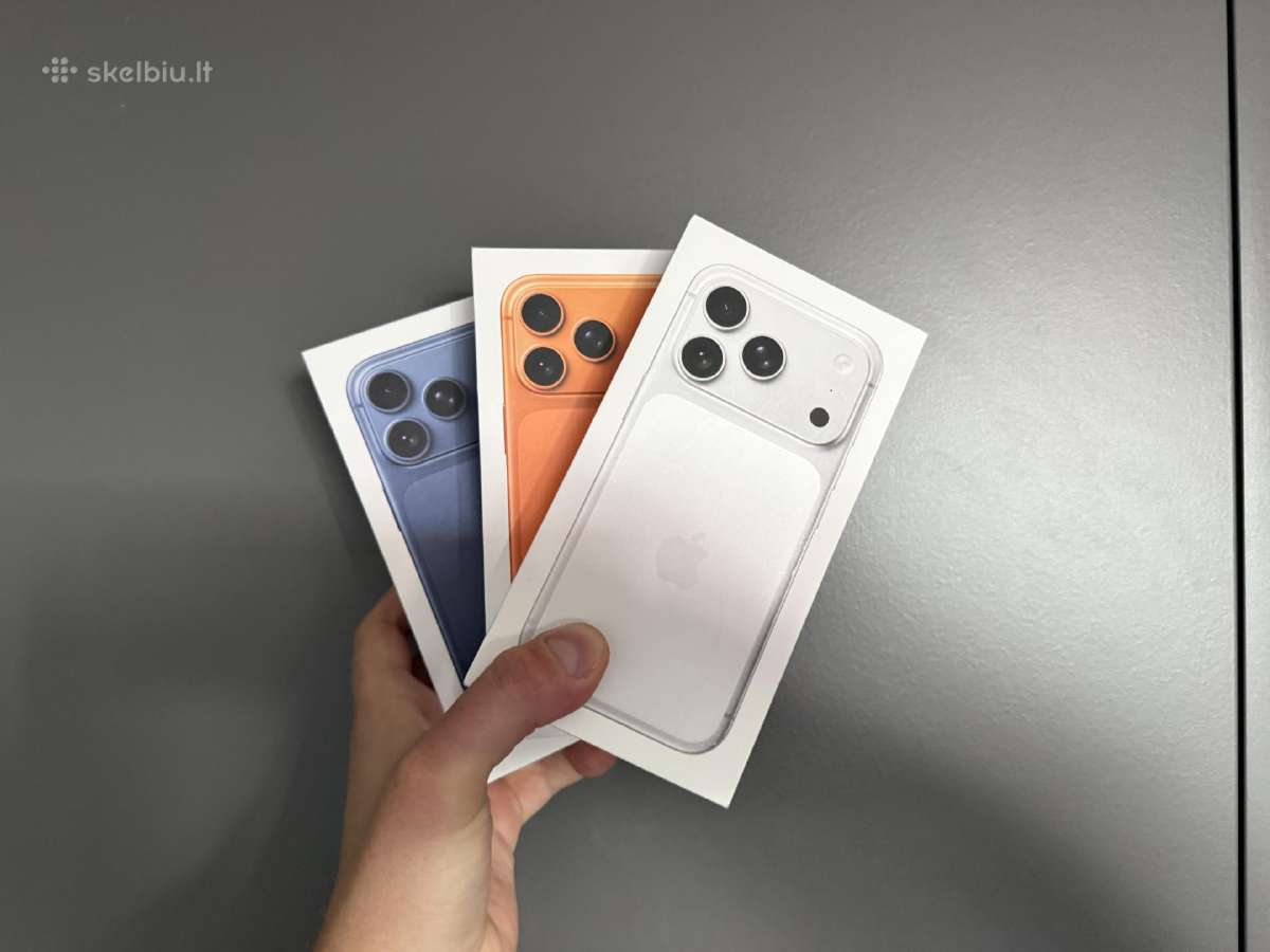 Nauji iPhone 17 Pro Max 512gb visu spalvu