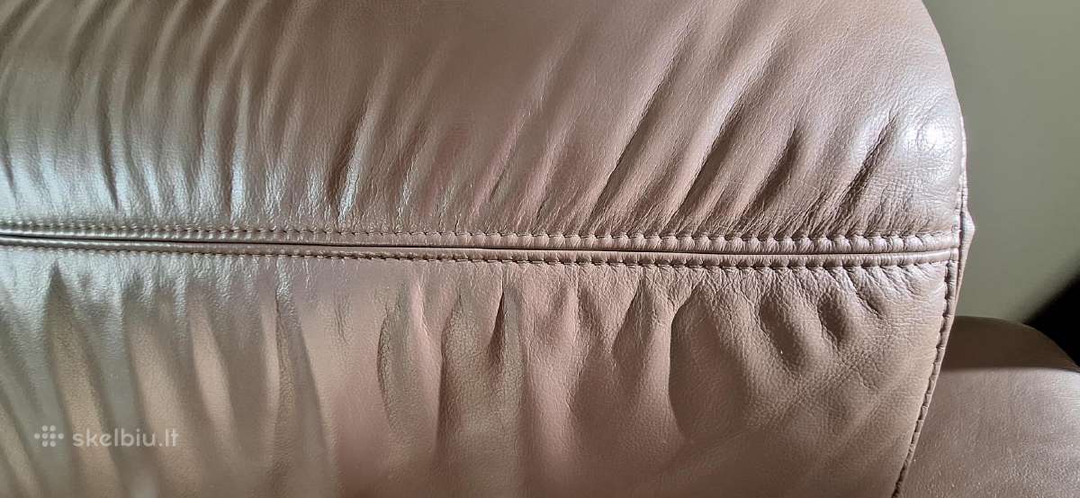 Odinė sofa - nuotraukos Nr. 3