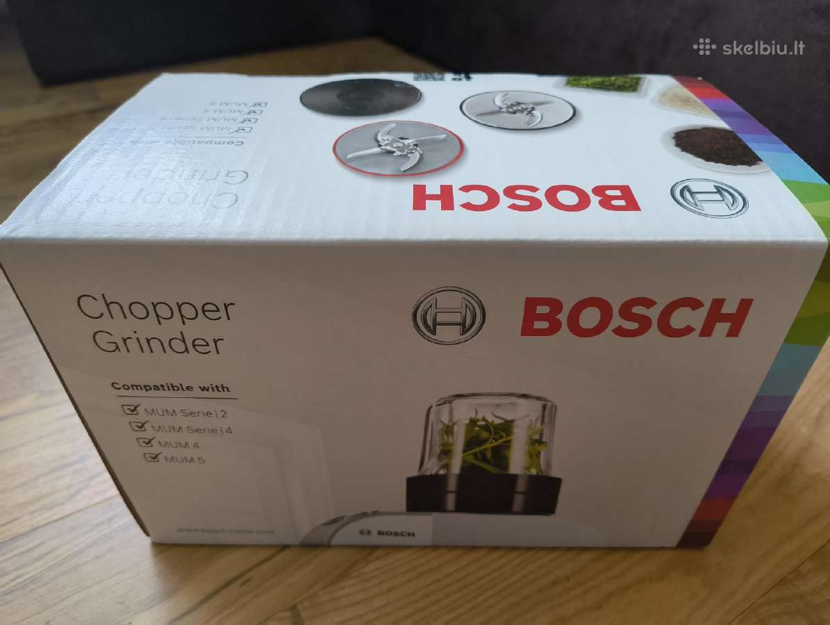Bosch Muz45xcg1 trifunkcis grūstuvas smulkintuvas