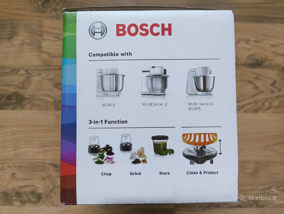 Bosch Muz45xcg1 trifunkcis grūstuvas smulkintuvas - nuotraukos Nr. 2