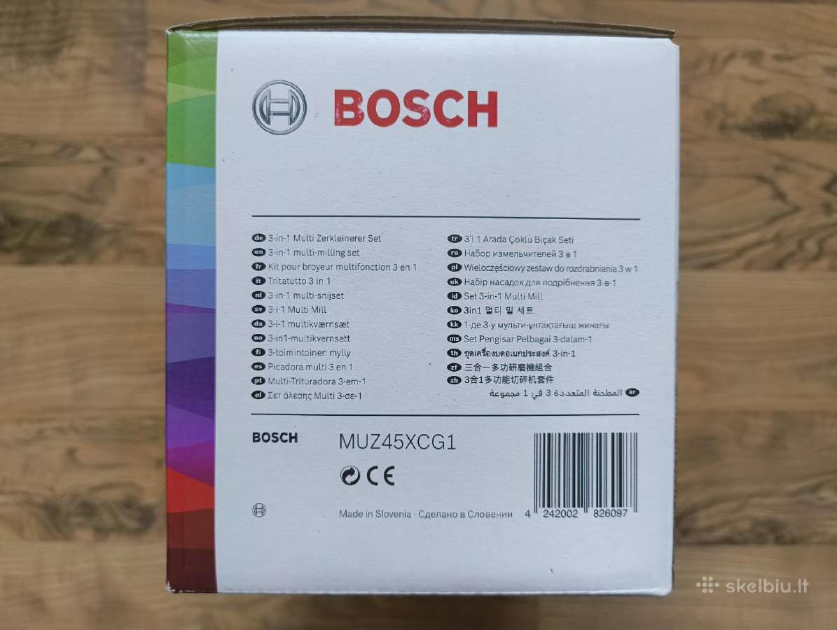 Bosch Muz45xcg1 trifunkcis grūstuvas smulkintuvas - nuotraukos Nr. 3