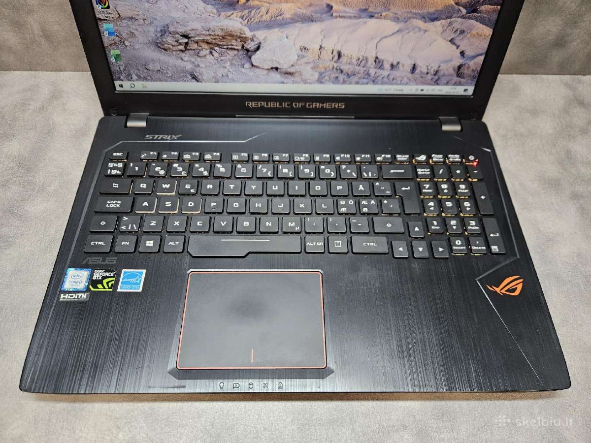Asus Rog/15.6"/i5-7300hq/8r/256ssd/gtx 1050 4 GB - nuotraukos Nr. 2