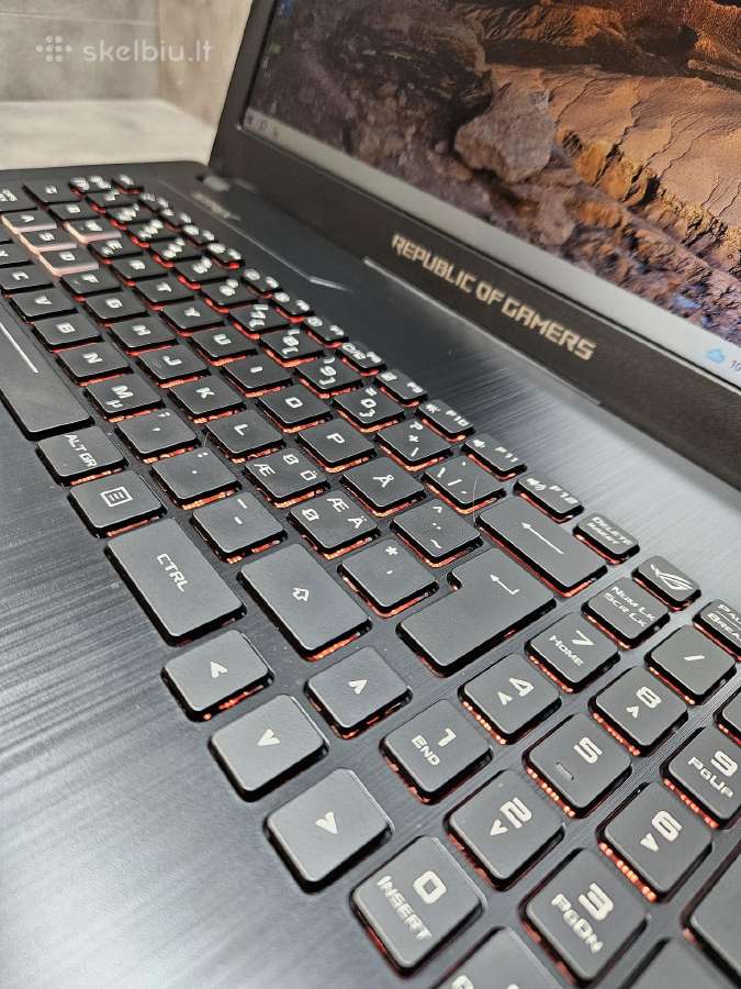 Asus Rog/15.6"/i5-7300hq/8r/256ssd/gtx 1050 4 GB - nuotraukos Nr. 3
