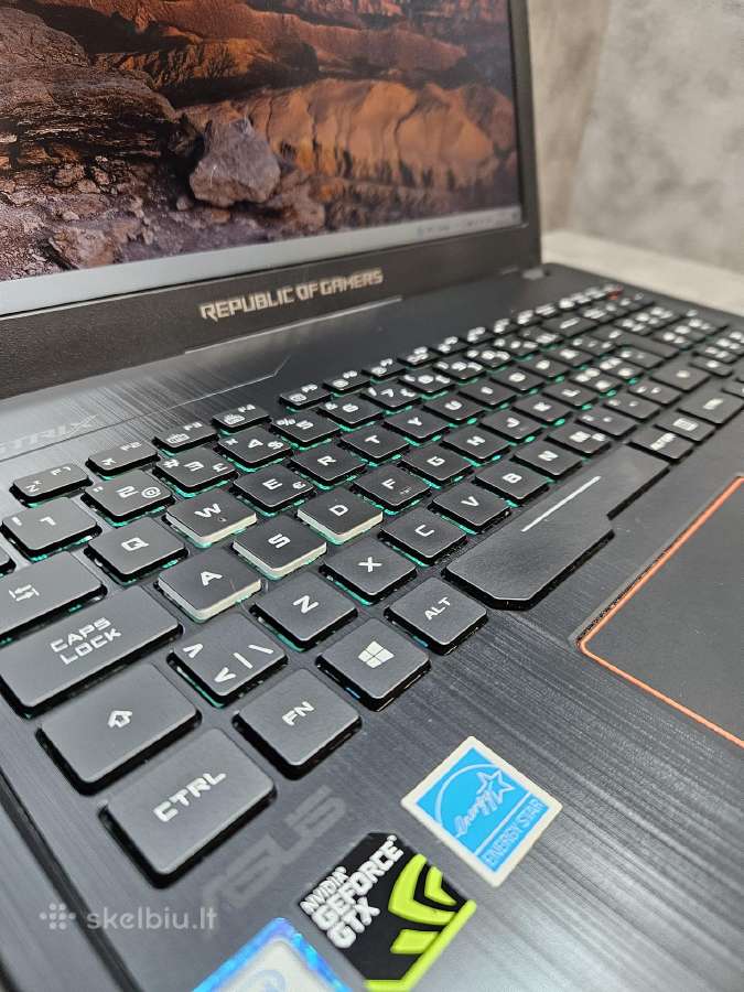 Asus Rog/15.6"/i5-7300hq/8r/256ssd/gtx 1050 4 GB - nuotraukos Nr. 4