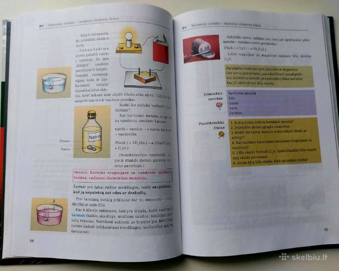 Vadovėlis chemijos 8 kl. - nuotraukos Nr. 2