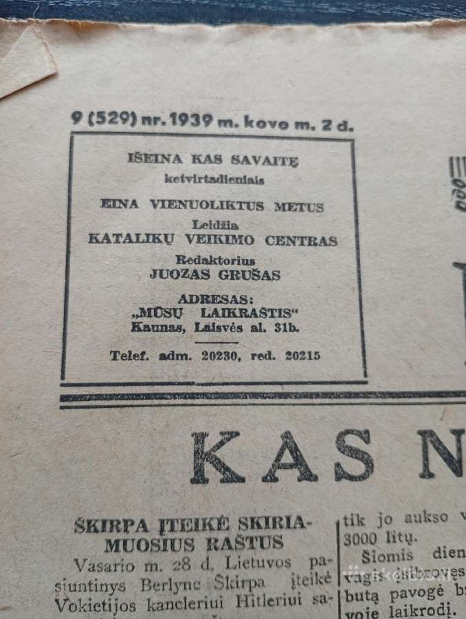 Antikvariniai laikraščiai