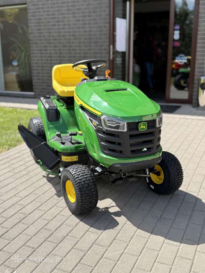 Sodo traktoriukas John Deere X107 .Akcija. - nuotraukos Nr. 16