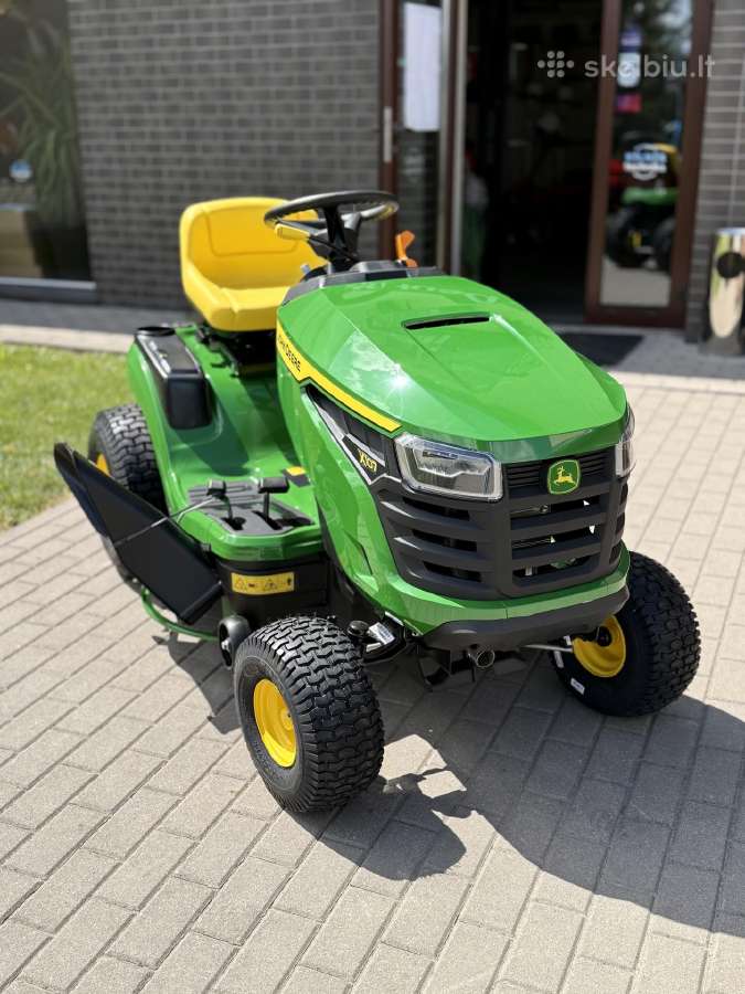 Sodo traktoriukas John Deere X107 .Akcija. - nuotraukos Nr. 10