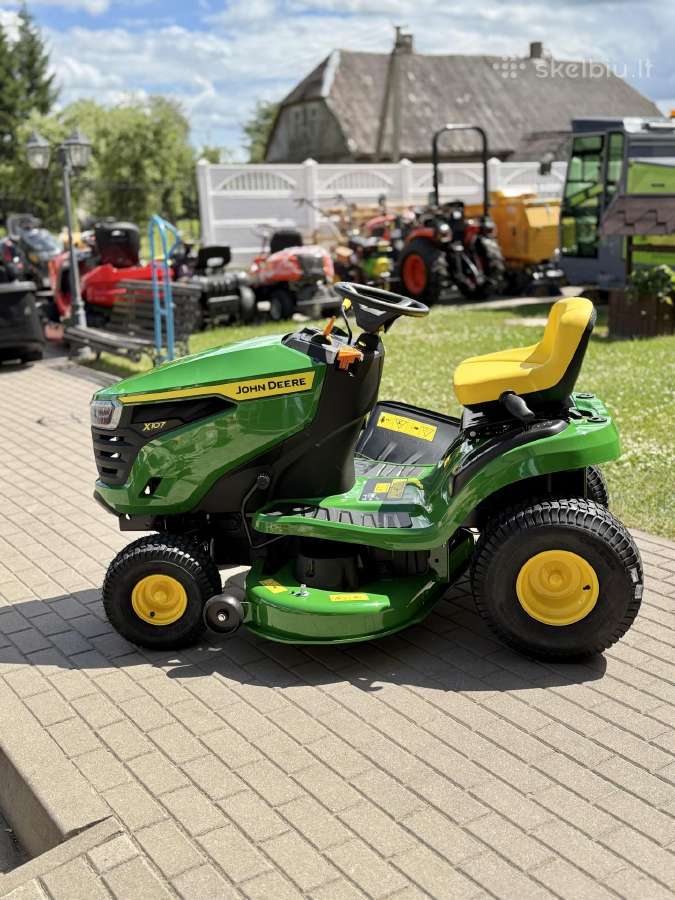 Sodo traktoriukas John Deere X107 .Akcija. - nuotraukos Nr. 11