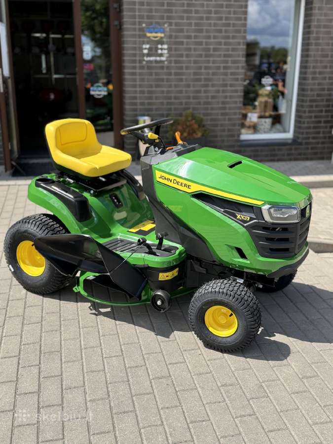 Sodo traktoriukas John Deere X107 .Akcija. - nuotraukos Nr. 12