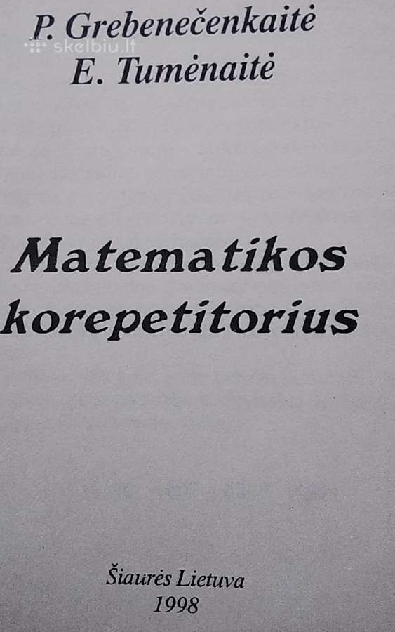 Matematikos korepetitorius - nuotraukos Nr. 2